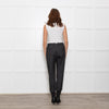 Me + Em Black/White Fleck Joggers With Cream Side Stripe