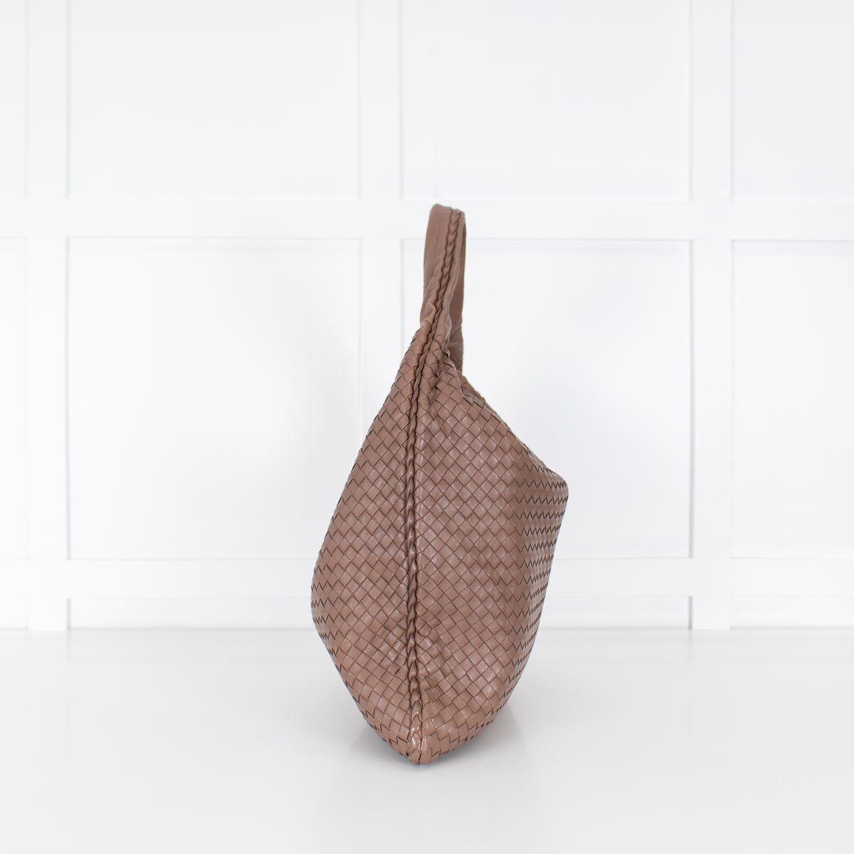 Bottega Veneta Brown Large Intreciato Hobo
