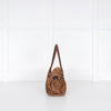 Prada Brown Camoscio Suede Shoulder Bag