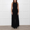 Me + Em Black Sleeveless Belt Jumpsuit