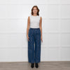 Me + Em Blue Pocket Detail Elasticated Waist Denim Trousers