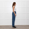 Me + Em Blue Pocket Detail Elasticated Waist Denim Trousers