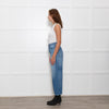 Rag & Bone Blue Wide Leg Straight Distressed Denim Trousers