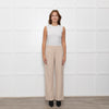 Vince Cream Wool Blend Wide Leg Trousers