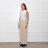 Vince Cream Wool Blend Wide Leg Trousers