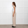 Vince Cream Wool Blend Wide Leg Trousers