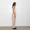 Vince Cream Wool Blend Wide Leg Trousers