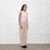 Vince Cream Wool Blend Wide Leg Trousers