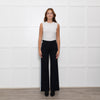 Me + Em Black Cream Blue Side Stripes Stretchy Trousers