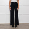 Me + Em Black Cream Blue Side Stripes Stretchy Trousers