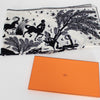 Hermes Black and White Le Sous Le Charme d'Orphee 140 Shawl