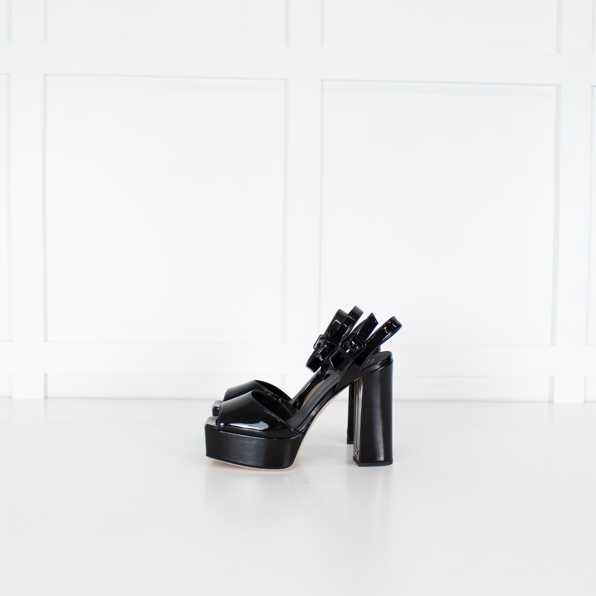 Giuseppe Zanotti Black Patent Platform Heels