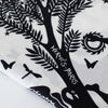 Hermes Black and White Le Sous Le Charme d'Orphee 140 Shawl