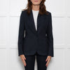 Me + Em Navy White Pin Stripes Blazer Jacket