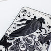 Hermes Black and White Le Sous Le Charme d'Orphee 140 Shawl