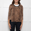 Jumper 1234 Brown Animal Print Cashmere Cardigan