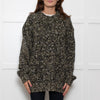 Raey Black Green White Wool Blend Oversized Sweater
