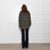 Raey Black Green White Wool Blend Oversized Sweater