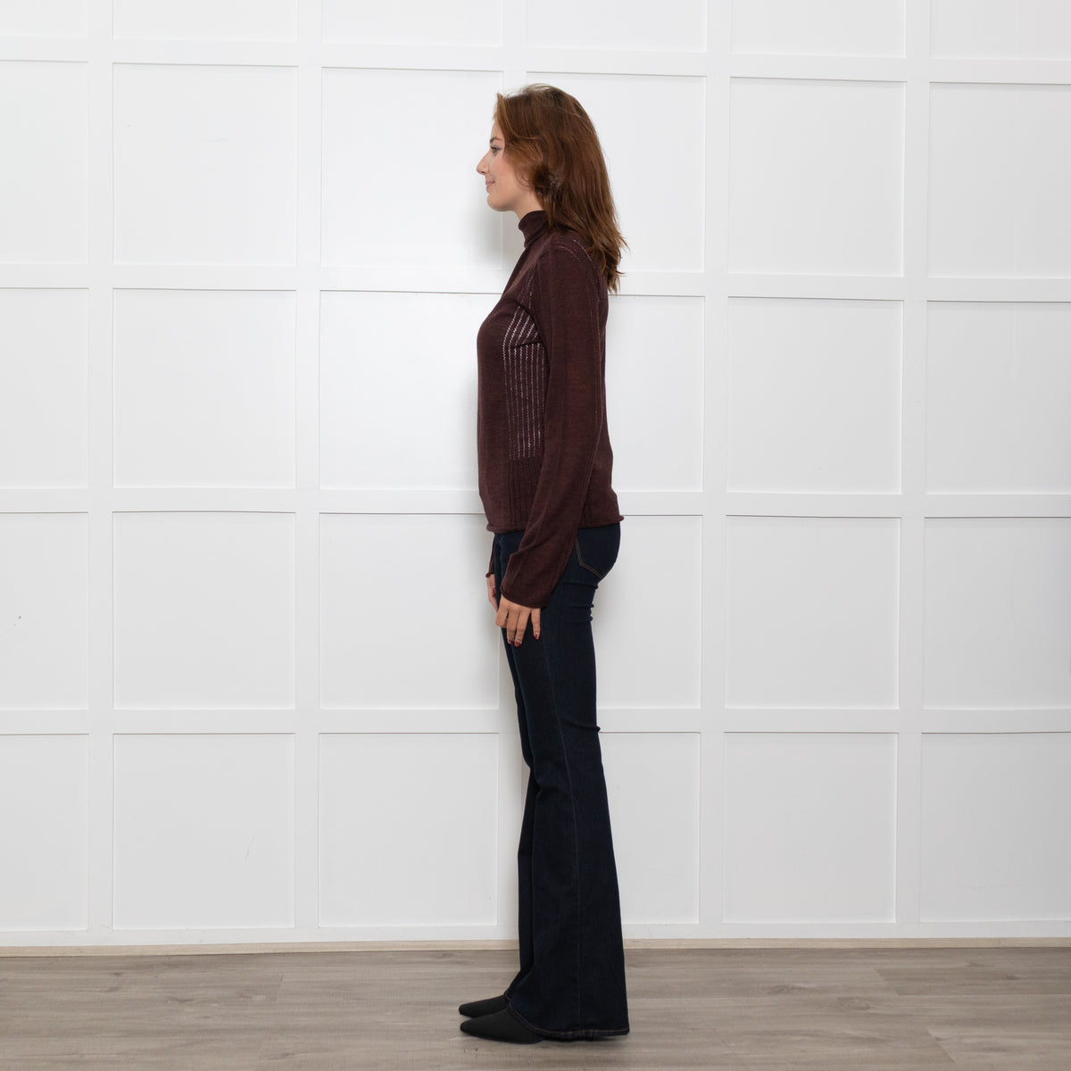 Sportmax Brown Fine Wool Rollneck