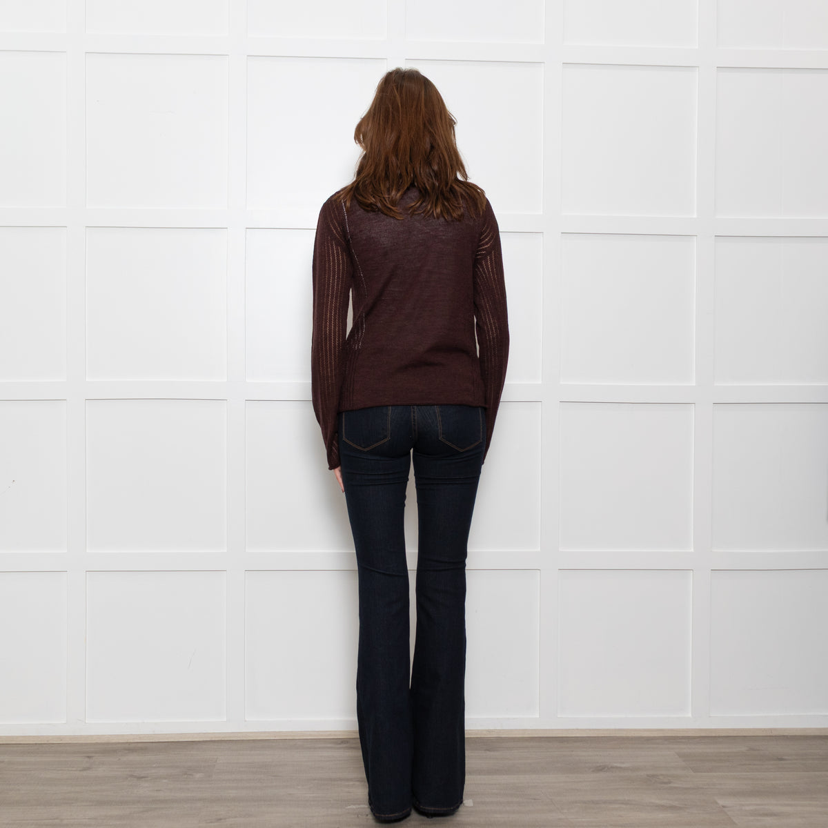 Sportmax Brown Fine Wool Rollneck