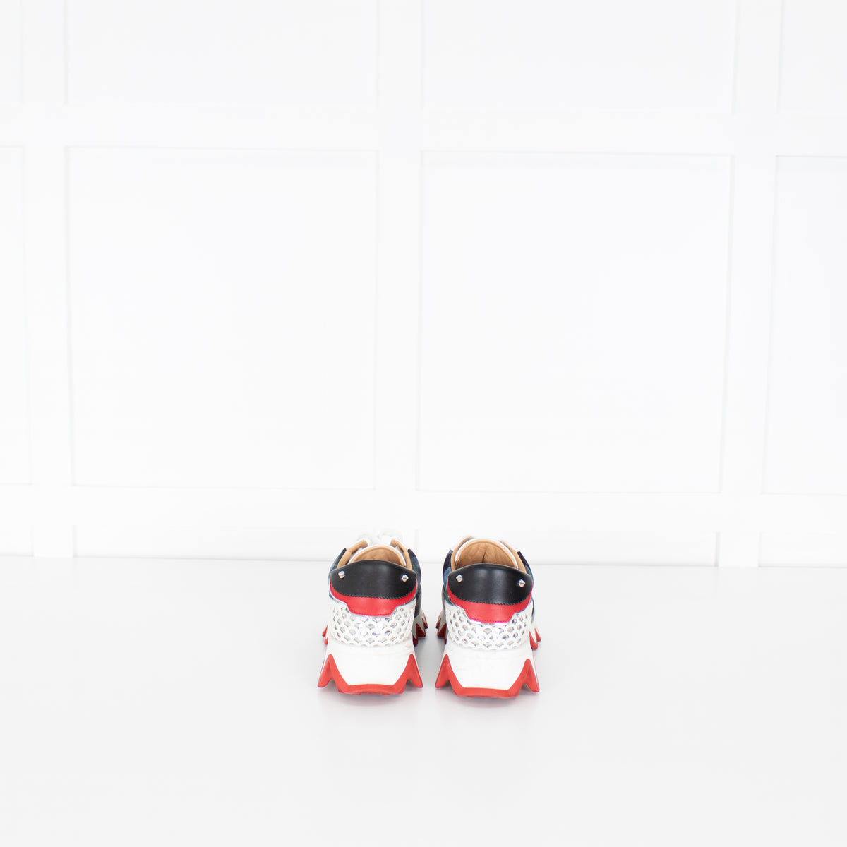 Christian Louboutin Loubishark Camo Blue Trainers