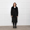 Max Mara Black Shearling Long Coat