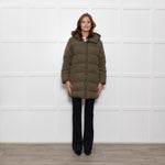Zadig & Voltaire Green Oversized Puffer Hooded Coat