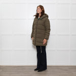 Zadig & Voltaire Green Oversized Puffer Hooded Coat