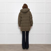 Zadig & Voltaire Green Oversized Puffer Hooded Coat