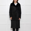 Max Mara Black Shearling Long Coat