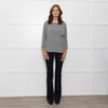 Fabiana Filippi Grey Wool Oversized Pocket Detail Sweater