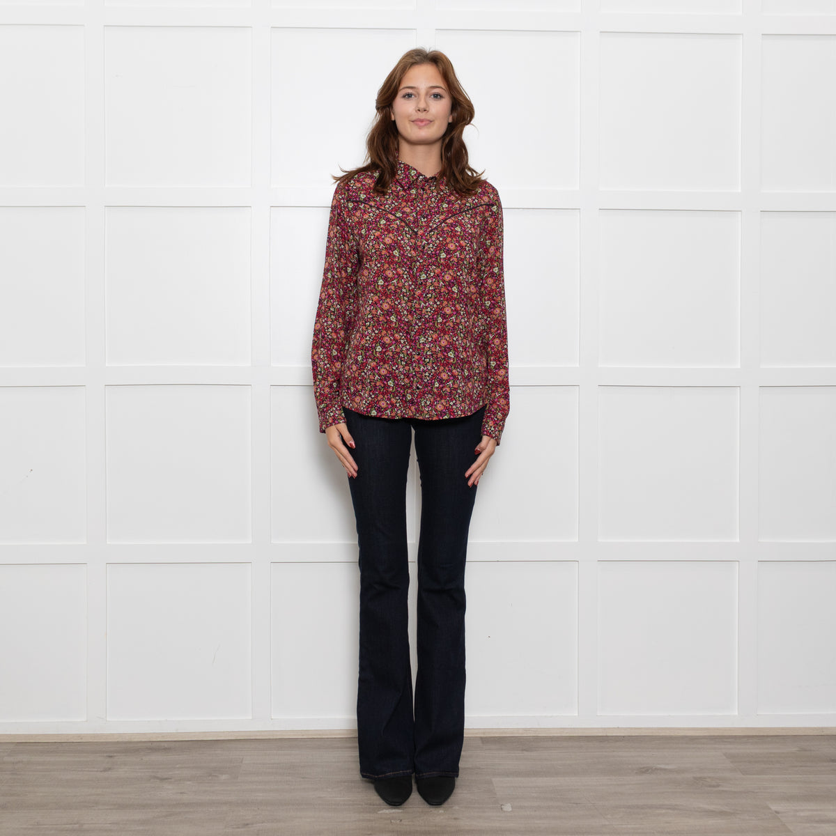 Ba & Sh Multicolour Floral Western Style Shirt