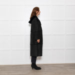 Max Mara Black Shearling Long Coat