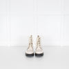 Alexander McQueen Cream Ankle Boots