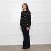 McQ Black And Yellow Swallows Print Blouse