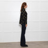 McQ Black And Yellow Swallows Print Blouse