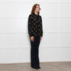 McQ Black And Yellow Swallows Print Blouse