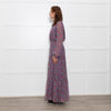Ridley Multi Flower Pattern Silk Elasticated Waist Full Length Dress