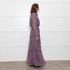 Ridley Multi Flower Pattern Silk Elasticated Waist Full Length Dress
