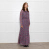 Ridley Multi Flower Pattern Silk Elasticated Waist Full Length Dress
