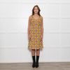 Kate Spade Pink Yellow Floral Knitted Sleeveless Dress