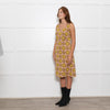 Kate Spade Pink Yellow Floral Knitted Sleeveless Dress