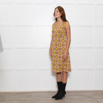 Kate Spade Pink Yellow Floral Knitted Sleeveless Dress