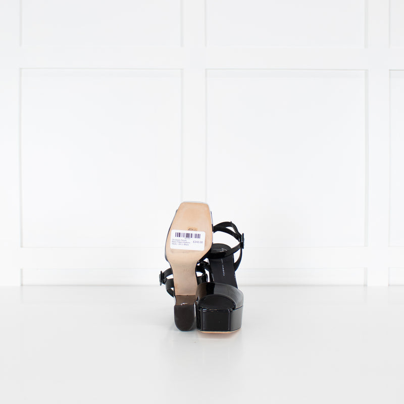 Giuseppe Zanotti Black Patent Platform Heels