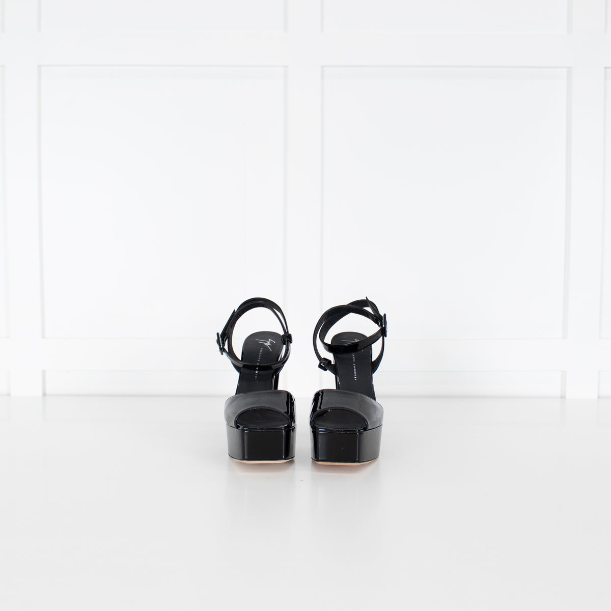 Giuseppe Zanotti Black Patent Platform Heels