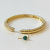 Yvonne Leon 9ct Gold Malachite Berlingot Bracelet