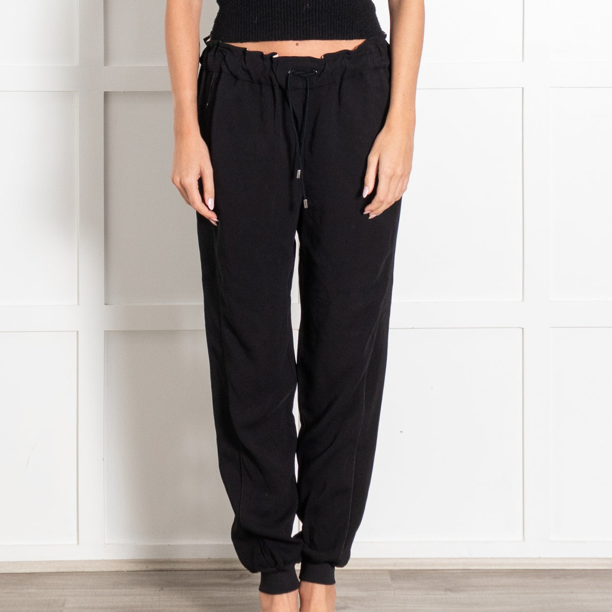 Vaara Origin Black Drawstring Jogger Pants - Image 2