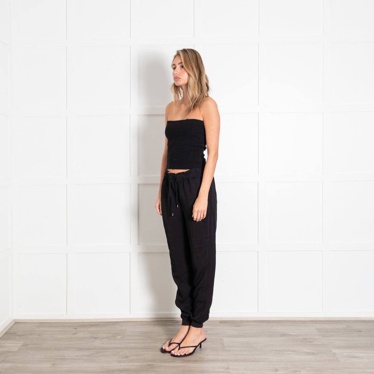 Vaara Origin Black Drawstring Jogger Pants - Image 3
