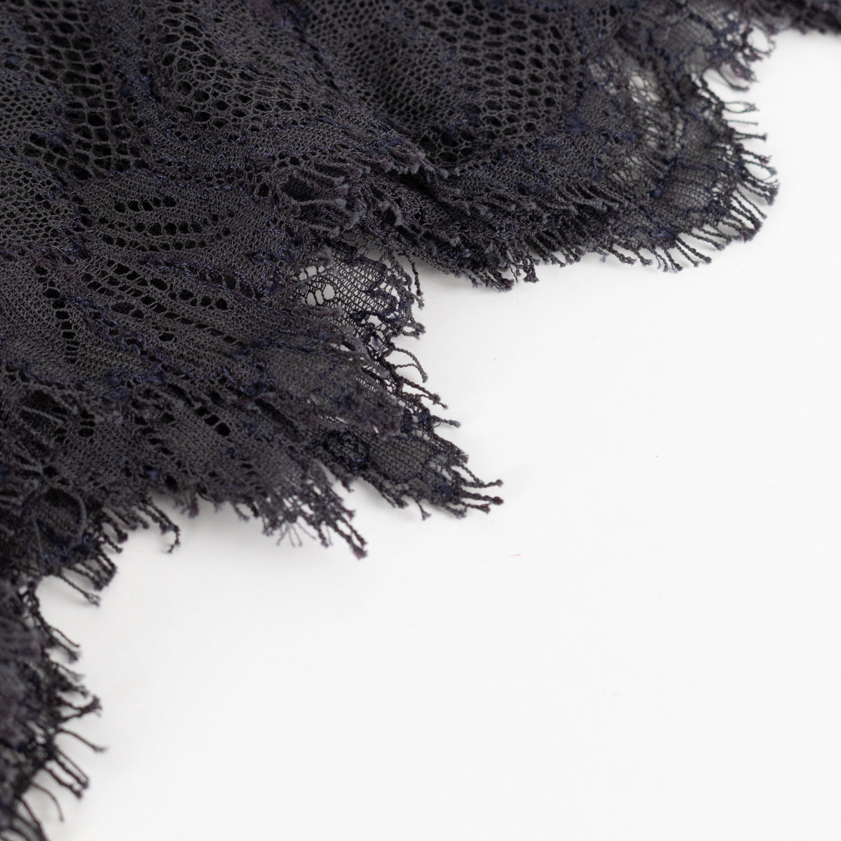 Valentino Garavani Grey Lace-Trim Cashmere Mix Scarf - Image 8