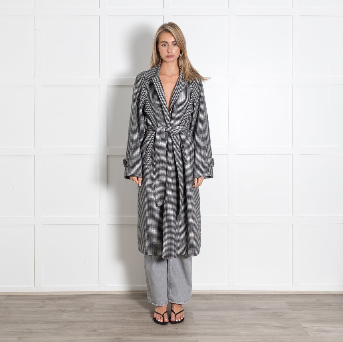 Wool Blend Long Coat - Image 1